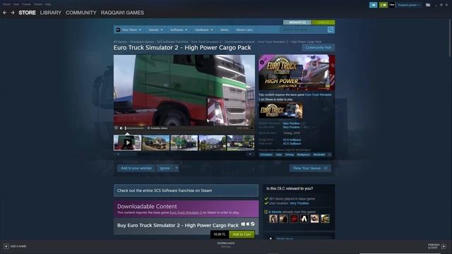 شرح شراء الخرائط والاضافات في محاكي الشاحنات 2|Euro Truck Simulator 2