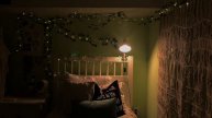 bedroom makeover tour + ivy, lights = my dream bedroom