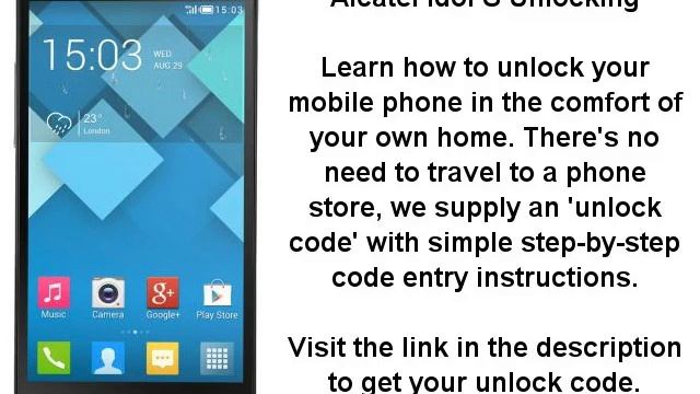 Unlock Alcatel Idol S (6034R 6034X 6034Y) - SIM ME Lock