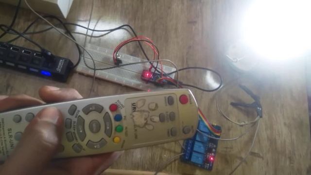 IOT control Home automation Fan light control using tv remote
