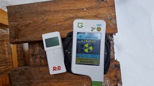 Greentest ECO vs Noname geiger-müller radioactivity tester