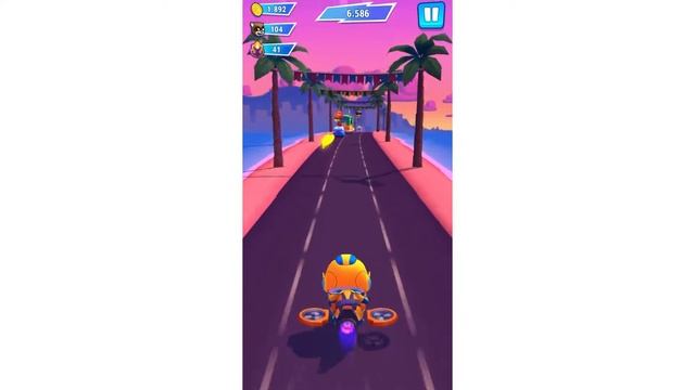 Yellow Hank Hero dash - on jet bike vs Racconz (talking Tom hero dash, raccoon boss)