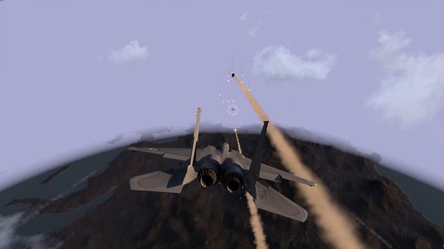 Horrifying Moment, Crazy Action of US F-15 Pilot! Ambushing and blowing up a Russian Sukhoi SU-57