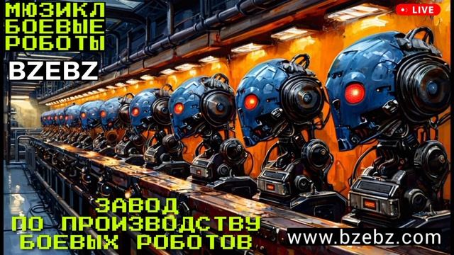 Трек "Завод по производству боевых роботов" - мюзикл "Боевые роботы 2025" - BZEBZ - Дабстеп радио