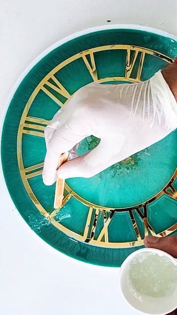 Resin Casting Clock Mini Process Video