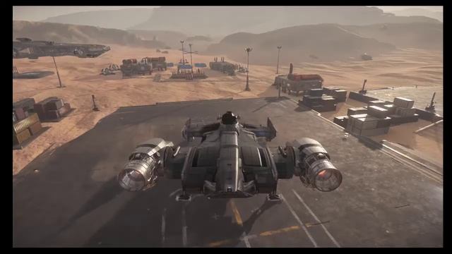 Star Citizen PTU 3.6.1 d  - Testing the Cutlass Hover Mode after CIG Temp. bug fix - raw footage
