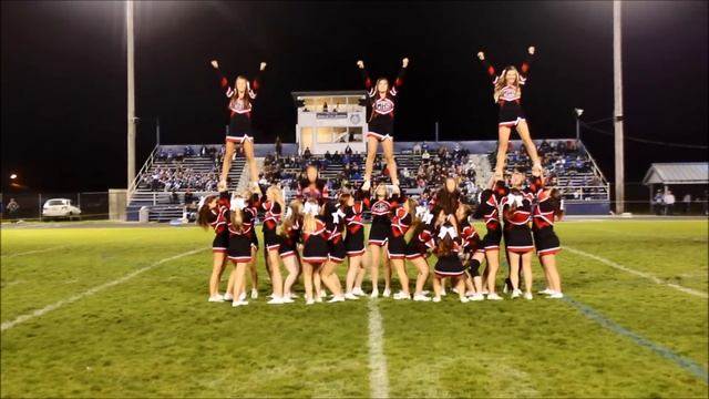 McKinleyville FB Cheer at Fortuna HIgh School 11-07- 2014