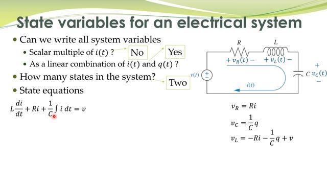 LCS - 50 - State variables and state equations