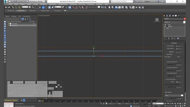 Low Poly SHIELD LVL01 | 01 | Modeling | Chapter02 | Assets| 3DsMax