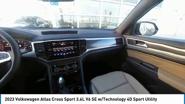 2023 Volkswagen Atlas Cross Sport 3.6L V6 SE w/Technology 4D Sport Utility New Deep Black Pearl Bla