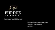 Bruce A. McKenzie Interview