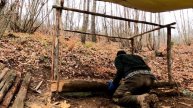 Зимний кемпинг - Построение укрытия в стиле бушкрафт, навыки выживания, автономный небольшой дом