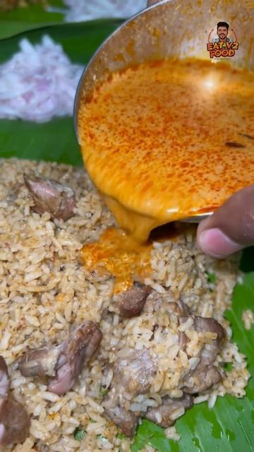 Madurai Simmakal 💯 Mutton Biryani 🔥 Non Veg Meals 👌 Seker Konar Mess Madurai eat v2 food #shorts
