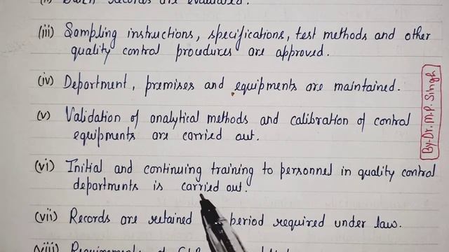 Organization & Personnels in Good Laboratory Practices | Quality Assurance | BP606T | L~26