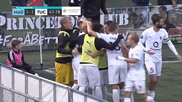 Charlie Machell with a Goal vs. Forward Madison FC