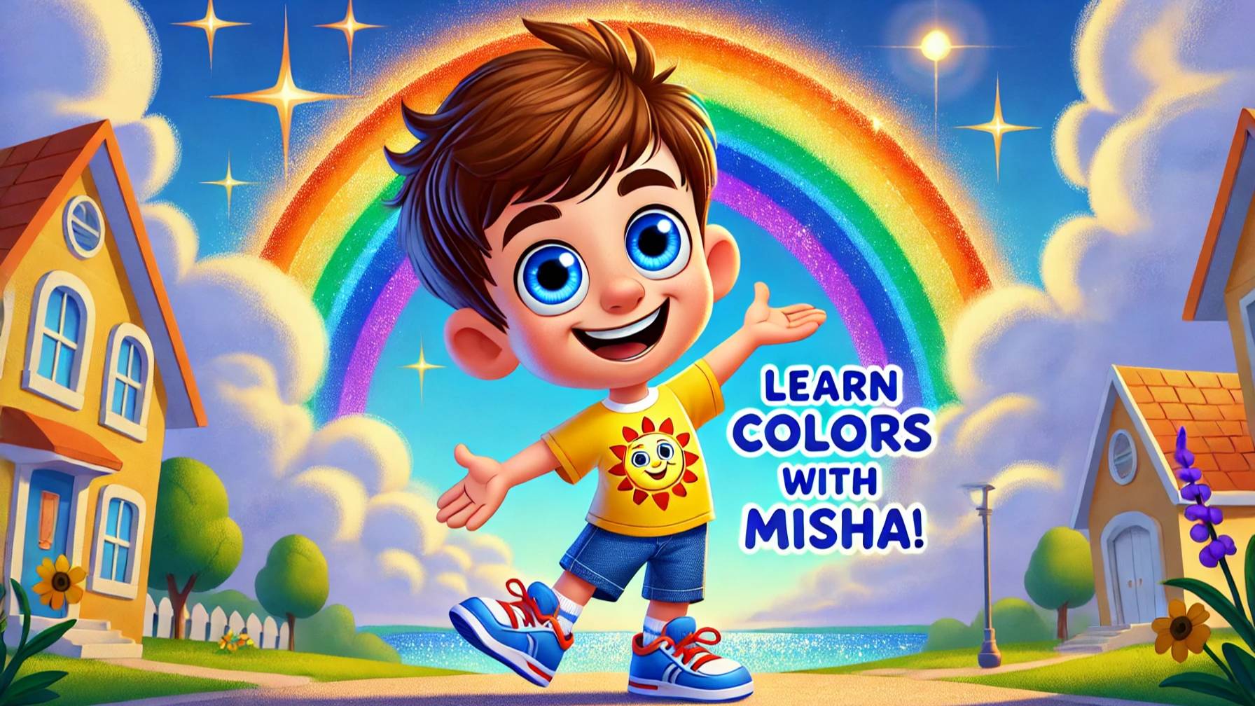 УЧИМ ЦВЕТА РАДУГИ С МИШЕЙ! 🌈 Весёлый детский мультик