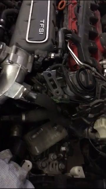 The first engine start 2,5 tfsi swap to the VW scirocco RS