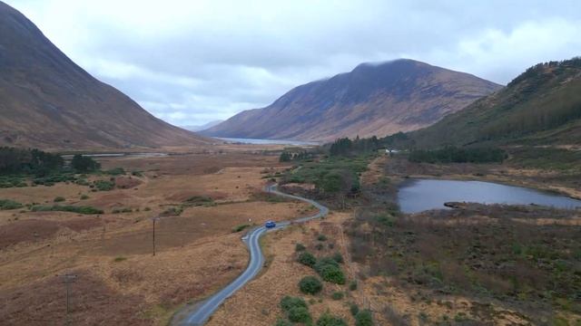 Dji mini 3 pro active track through glen etive highlands 2