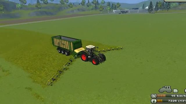 Farming simulator 2013 mods Autochargeuse Krone ZX 550GD + lien