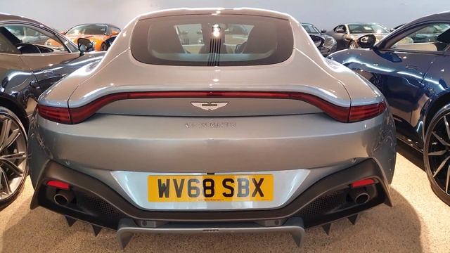 2018 Aston Martin Vantage in Silver Interior and Exterior Video View