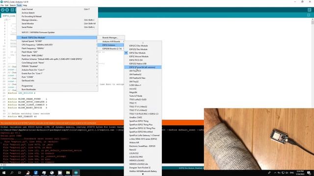 Duino coin mining benchmark on ESP32