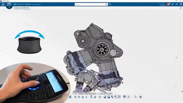 Optimiza a tua experiência no CATIA 3DEXPERIENCE com o SpaceMouse