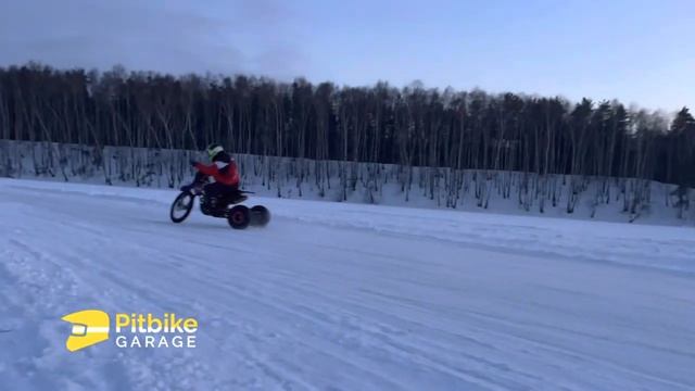 Прокат эндуро трайков по снегу👻