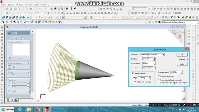 SolidWorks Tutorial#11: Odd Spiral