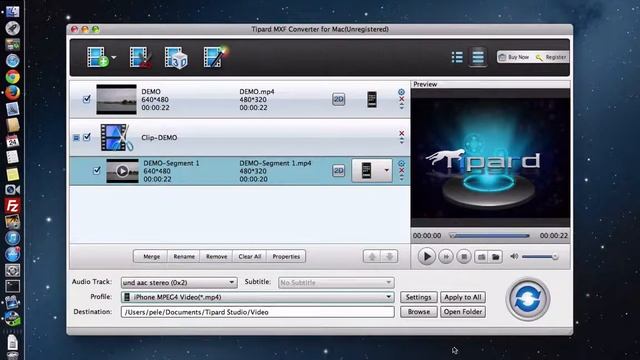 Convert MXF Files to MP4 for Playback on iPhone