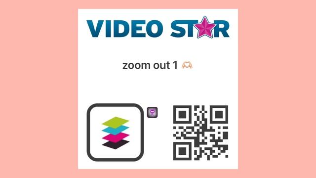 VİDEO STAR SMOOTH ZOOM İN/ZOOM OUT QR CODES