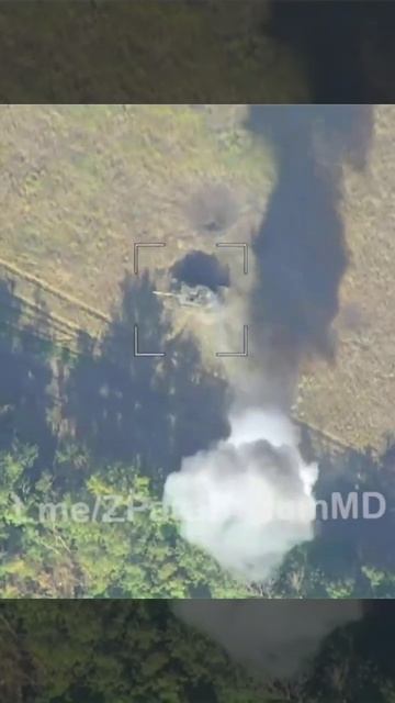 Уничтожение немецкого  танка Leopard 2A4 российскими операторами БПЛА.