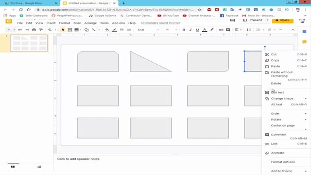 How to change shape in Google Slides Presentation