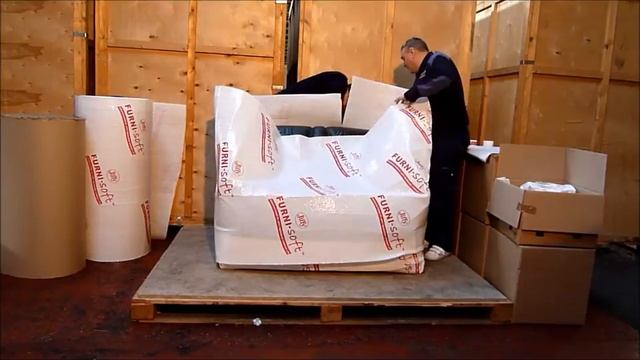 Export Wrapping a Settee