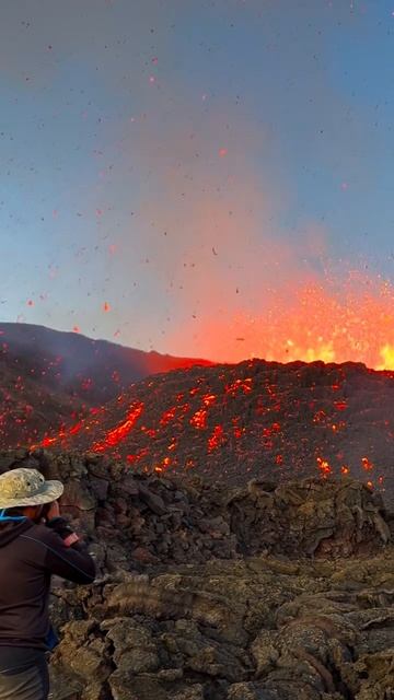 СТРАШНО -КРАСИВА#volcan #volcano #eruption #reunion #reunionislanf #dobyvision #