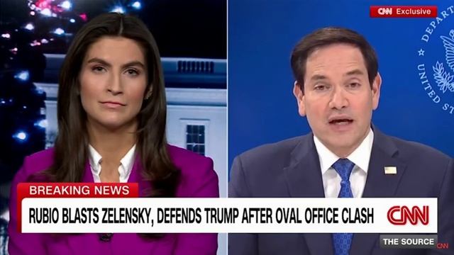 CNN: Госсекретарь США Рубио рассказывает о последствиях скандала Трампа с Зеленским