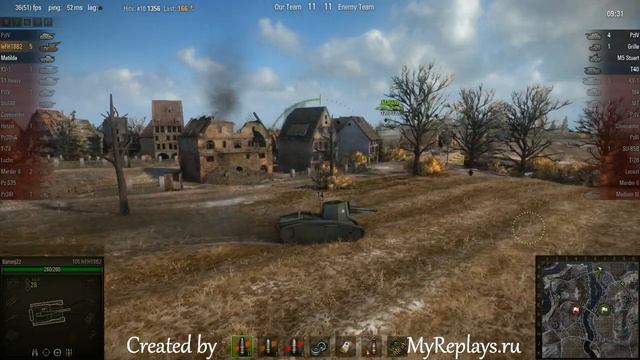 WOT: Erlenberg - 105 leFH18B2 - 9 frags -