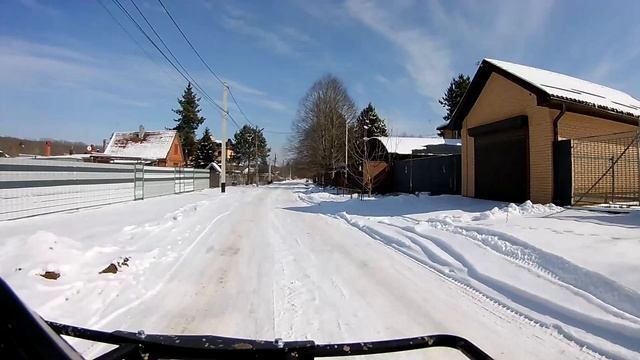 Kayo AU 150 по снегу и льду от первого лица