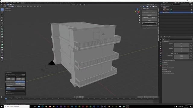 Building tools - addon gratuit pour faire des Batiments sur Blender