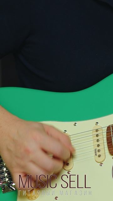 ЭЛЕКТРОГИТАРА SQOE STRATOCASTER GREEN SKY S-S-S SIA - MUSIC SELL