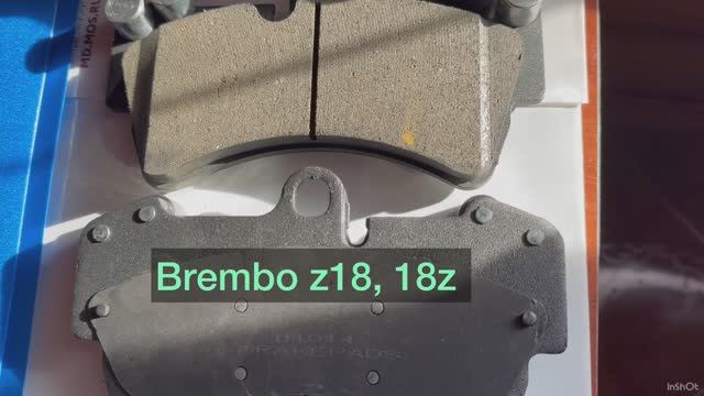 КОЛОДКИ КЕРАМИЧЕСКИЕ ПЕРЕДНИЕ  BREMBO Z18, 18Z