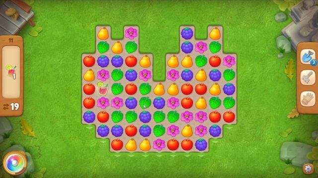 Gardenscapes Level 11 No Boosters - 25 Moves 🌱 Gameplay Walkthrough (Android, IOS) Playrix