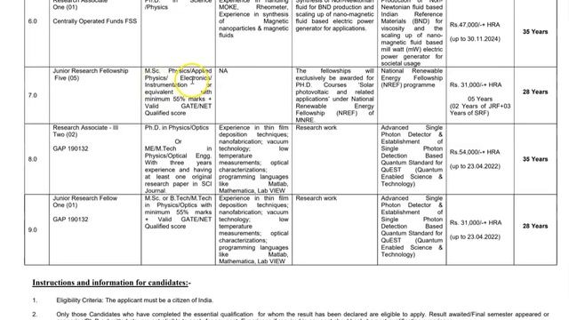 CSIR - National Physical Laboratory Project Assistants and Staff Recruitment 2021