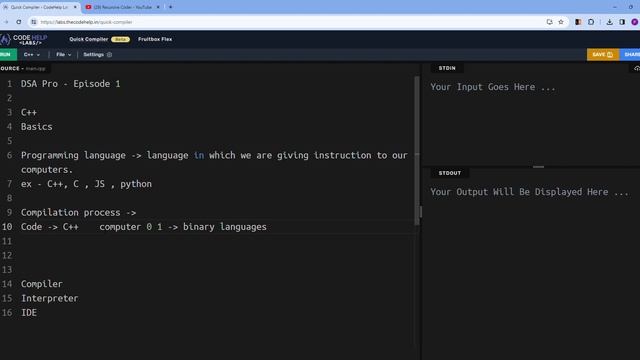 What is a Programming Language | Ep 01 | DSA Pro | Alpha Indian