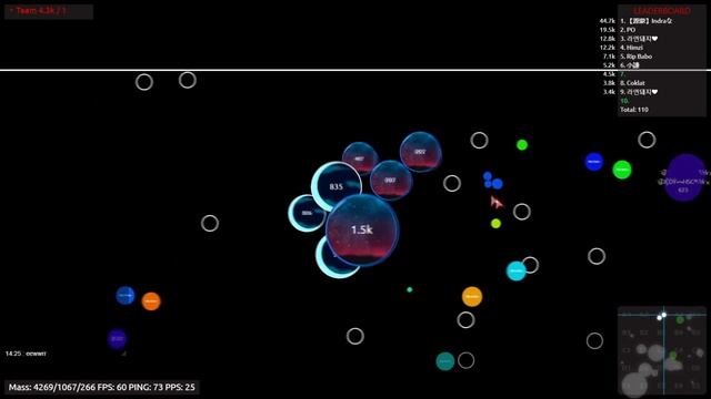 Agar.io x2 Multibox takeover + Splitrun #43
