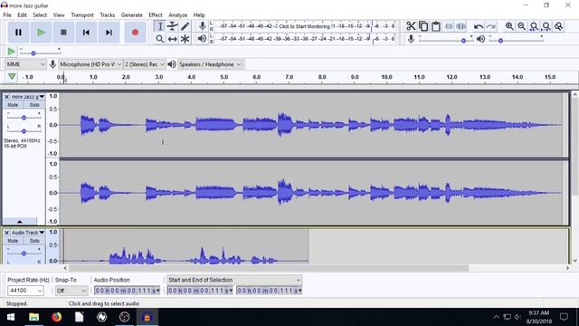 Audacity Lesson 5 - Audio Tracks