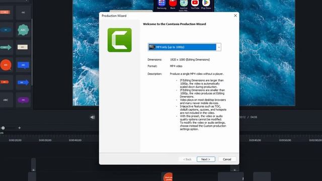 Camtasia Export and Share to MP4 Formats