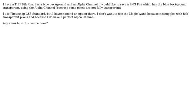 Convert TIFF with Alpha Channel to PNG?