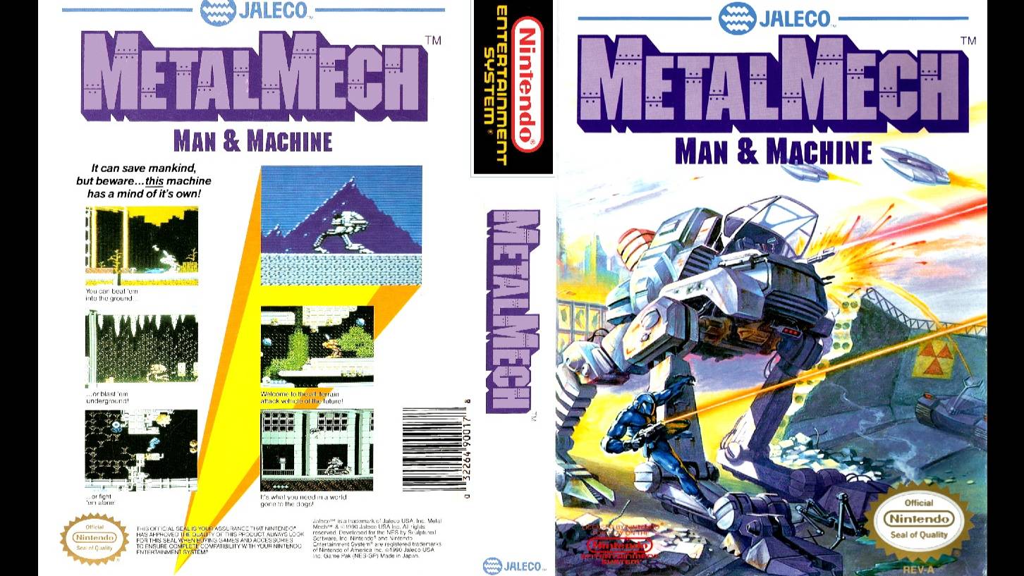 METAL MECH. SCULPTURED SOFTWARE - JALECO. 1990. NES