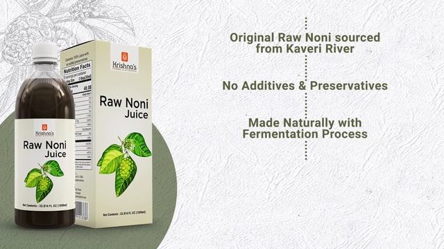 Raw Noni Juice from Krishna's Ayurveda | Sugar free juice