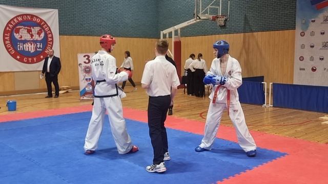 Taekwondo GTF Самарская обл. Областные 2025 14 лет 55 кг. 1й бой. Локомотив.